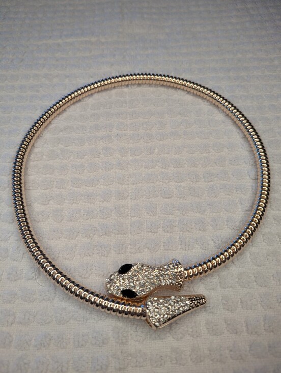 Jewelry - Silver Choker Snake Necklace NWOT